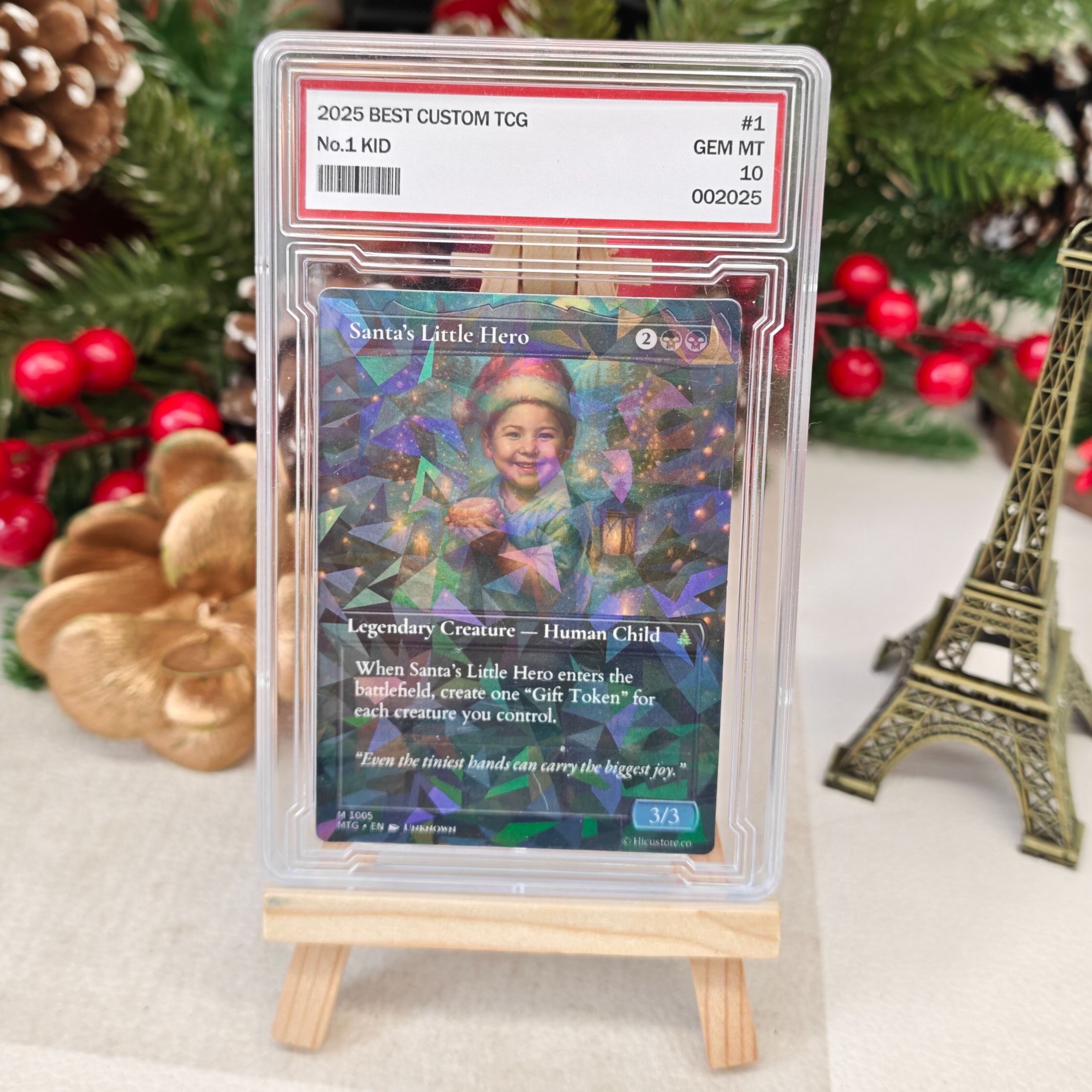 Custom Anime Kid Christmas MTG Magic TCG Card