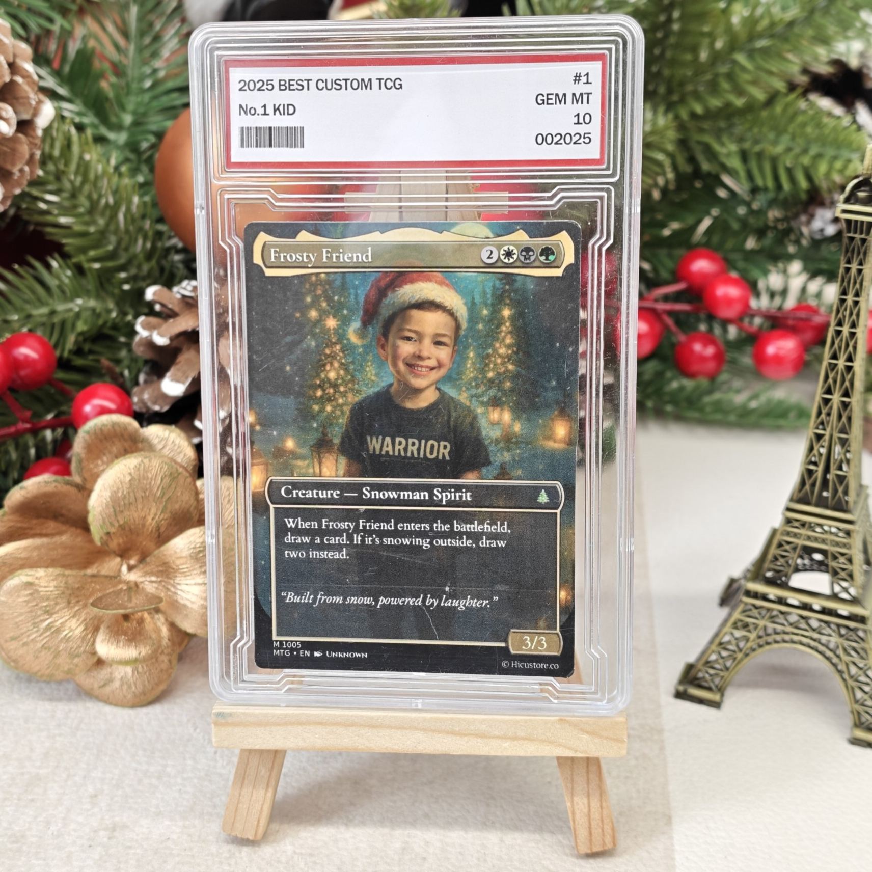 Custom Anime Kid Christmas MTG Magic TCG Card