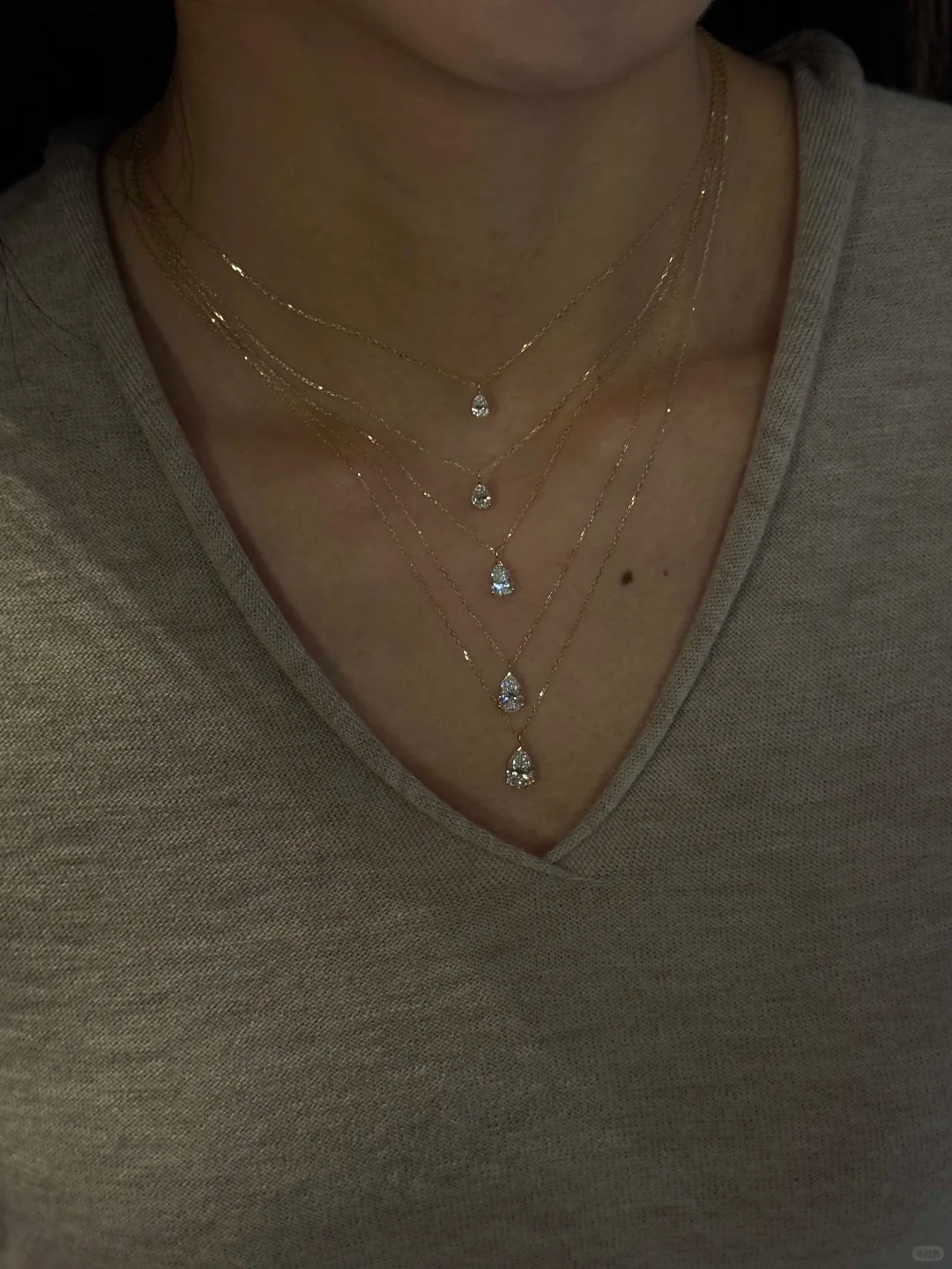 14K Pear Diamond Pendant, IGI Certified 14K Lab Grown Diamond Pendant, SHIPS IMMEDIATELY, Diamond Solitaire Necklace, Mothers Day Gift