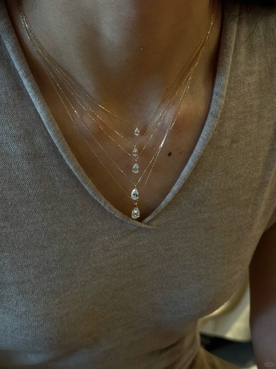 14K Pear Diamond Pendant, IGI Certified 14K Lab Grown Diamond Pendant, SHIPS IMMEDIATELY, Diamond Solitaire Necklace, Mothers Day Gift