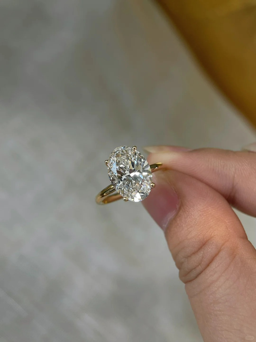 2 Carat Lab Grown Oval Cut Diamond Engagement Ring 