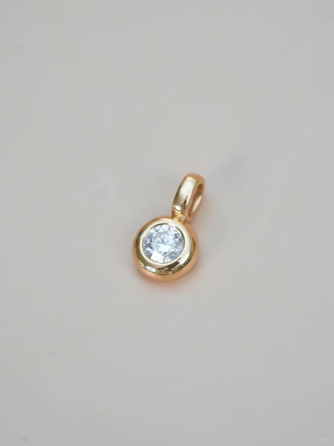 Lab Grown Diamond Solitaire Necklace 0.5Ct Bezel Set 14K Solid Gold Pendant Perfect Gift