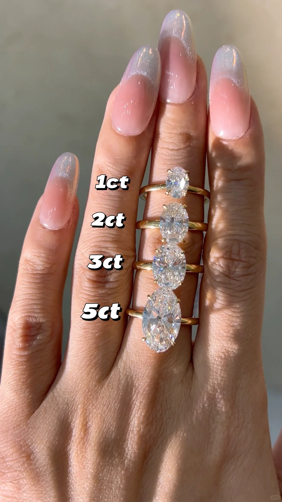 2 Carat Lab Grown Oval Cut Diamond Engagement Ring 