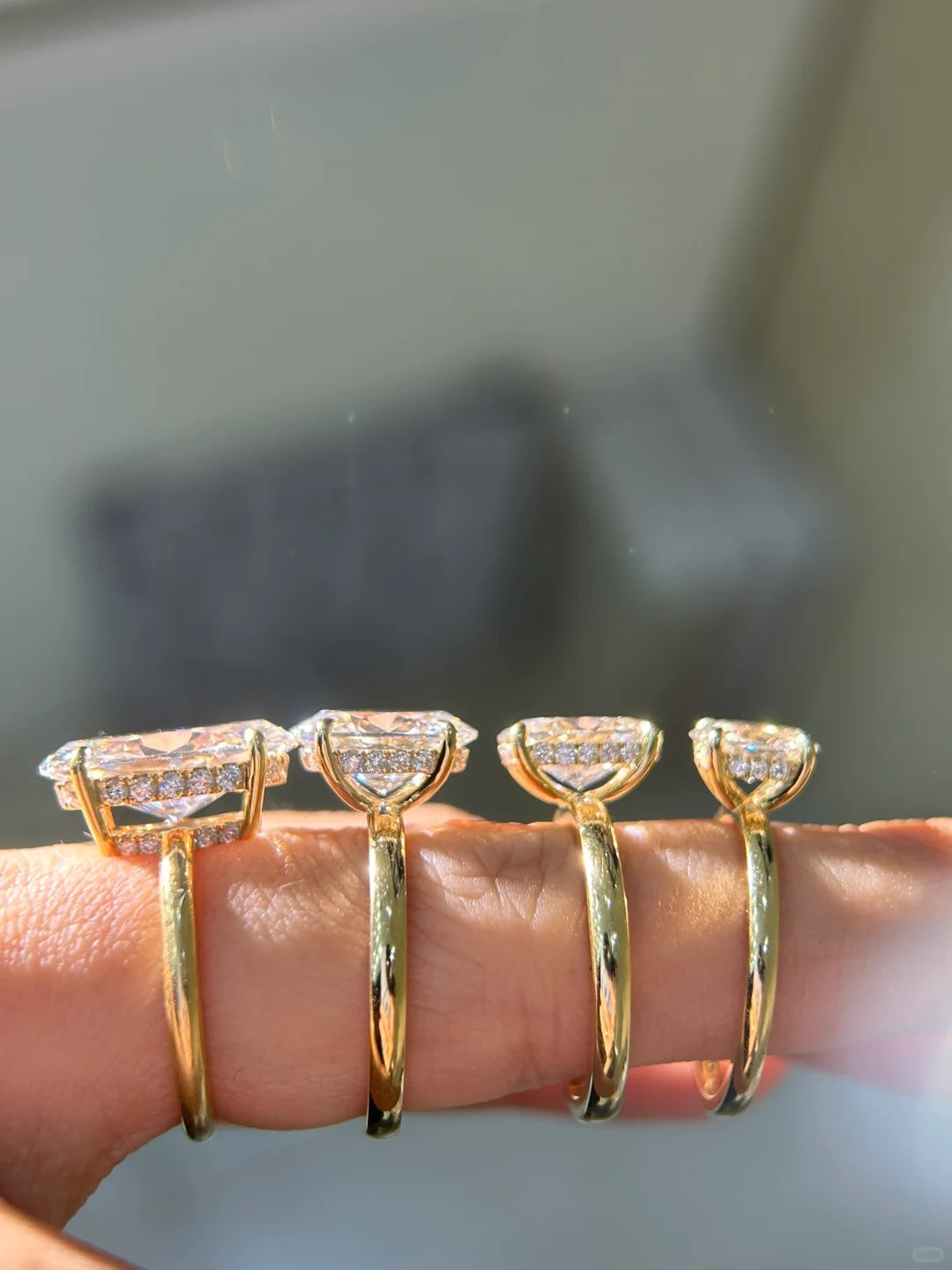 2 Carat Lab Grown Oval Cut Diamond Engagement Ring 