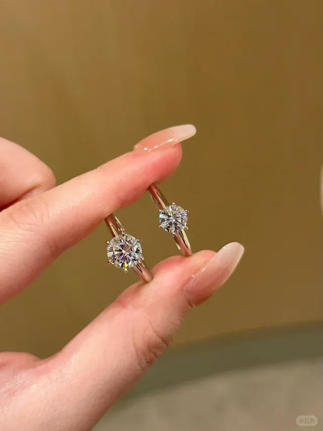 Hidden Halo Diamond Ring in 14K White Gold