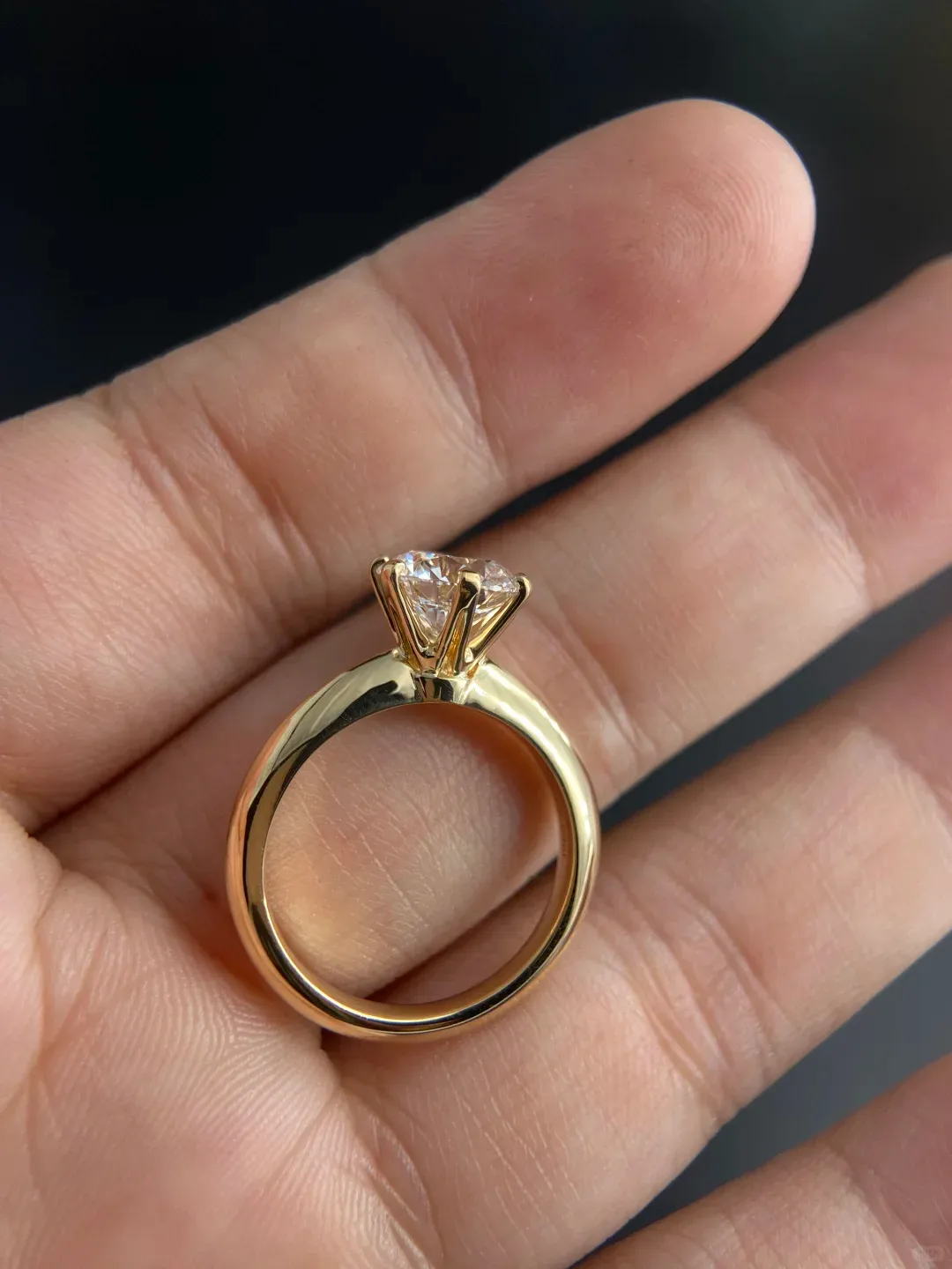 Hidden Halo Diamond Ring in 14K White Gold