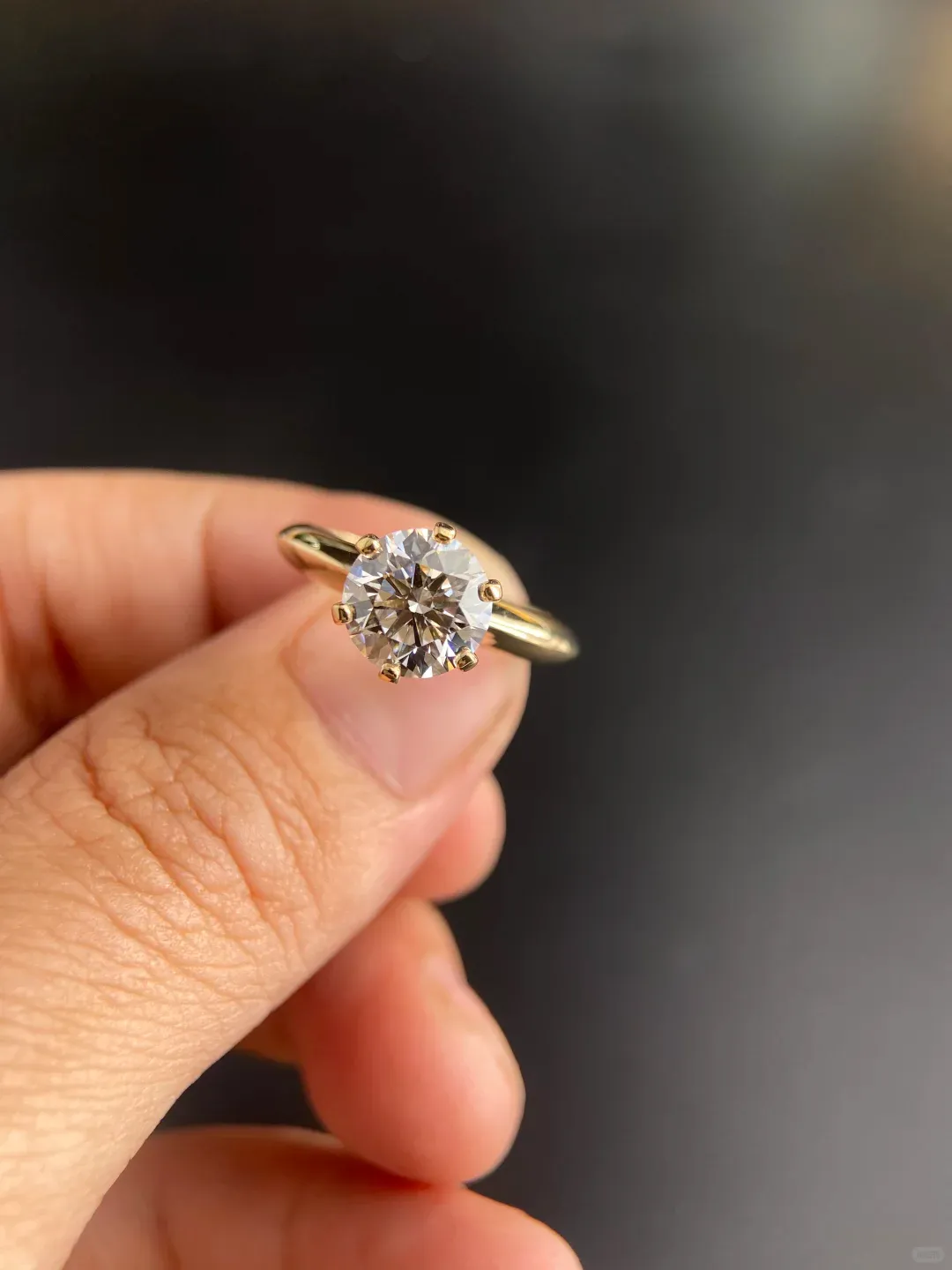 Hidden Halo Diamond Ring in 14K White Gold