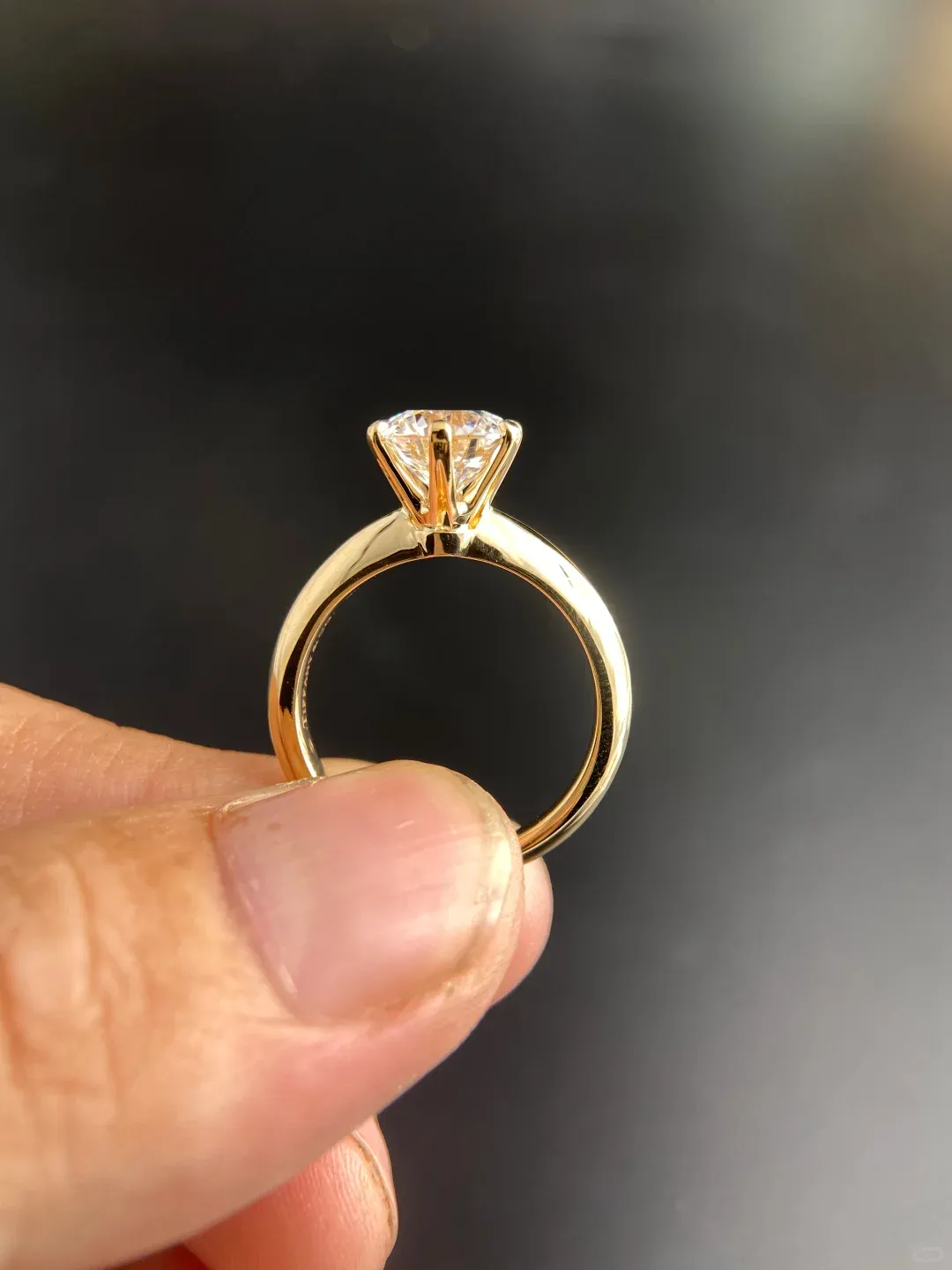 Hidden Halo Diamond Ring in 14K White Gold