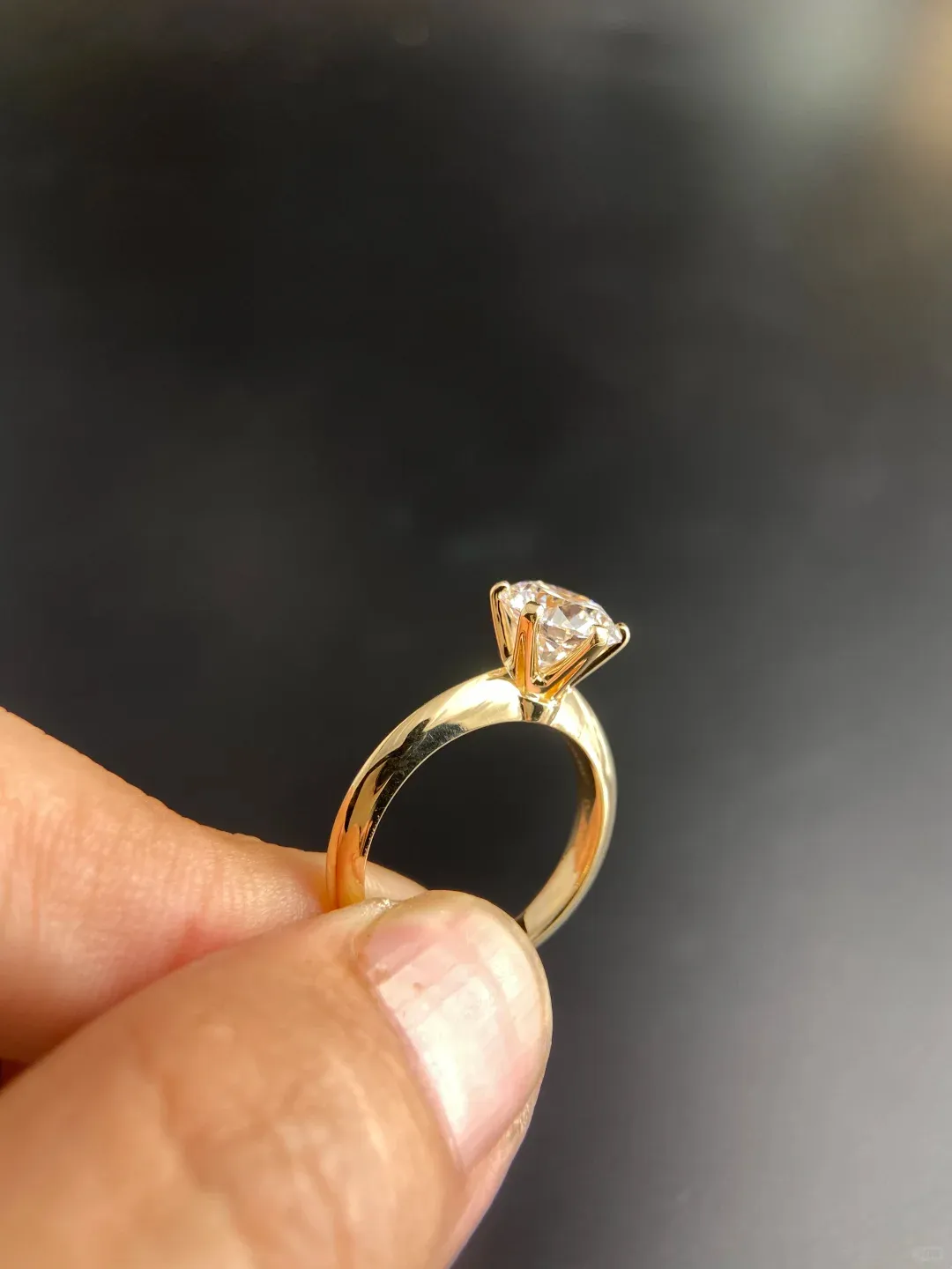 Hidden Halo Diamond Ring in 14K White Gold