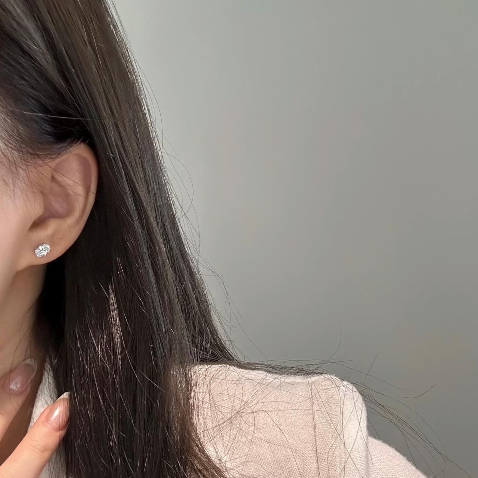 Oval Lab Diamond Stud Earrings, 14k/18k Solid Gold, 0.5 to 2 Carat