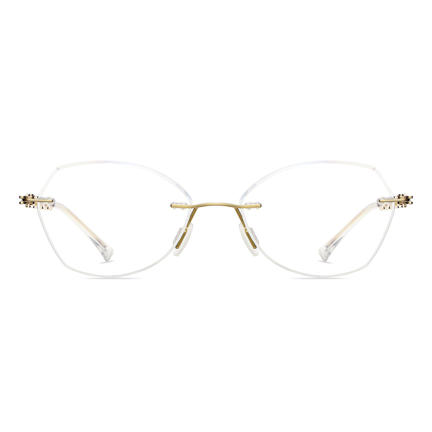 Abina-Rimless prescription optical glasses for women with magnetic polarizing lens set-7212