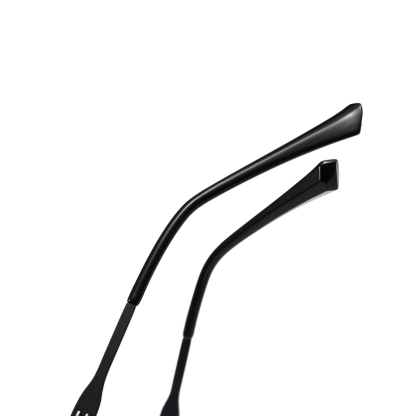 Oliver-Men's rimless magnetic polarizing set can be fitted with prescription glasses-7217