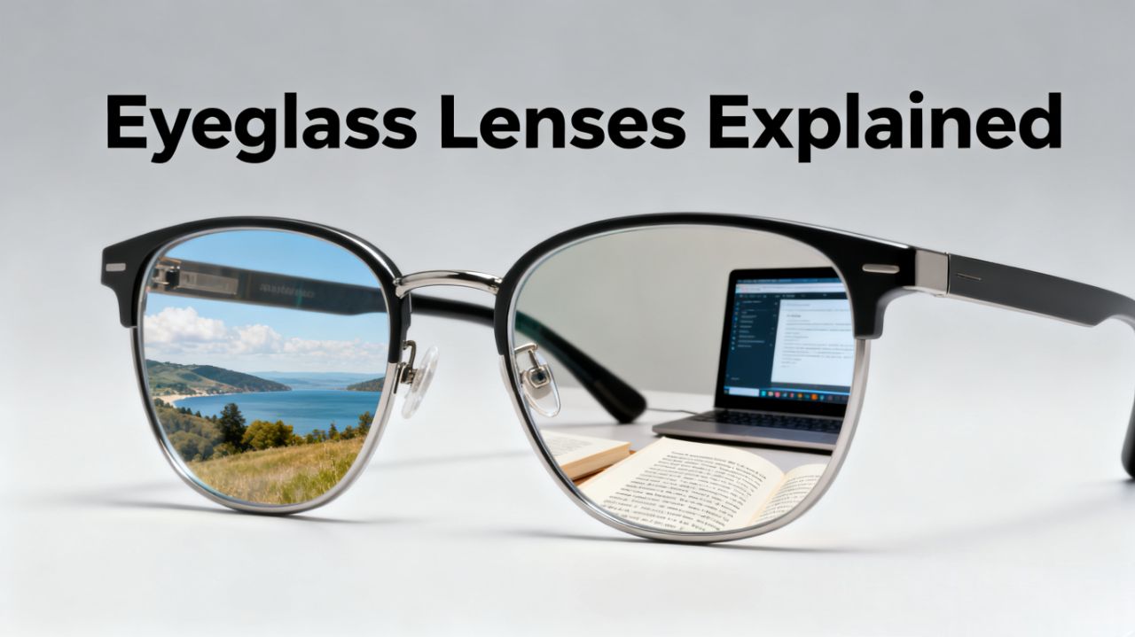 Diagram of [lens type] lens visual zones for ApexSpecs guide