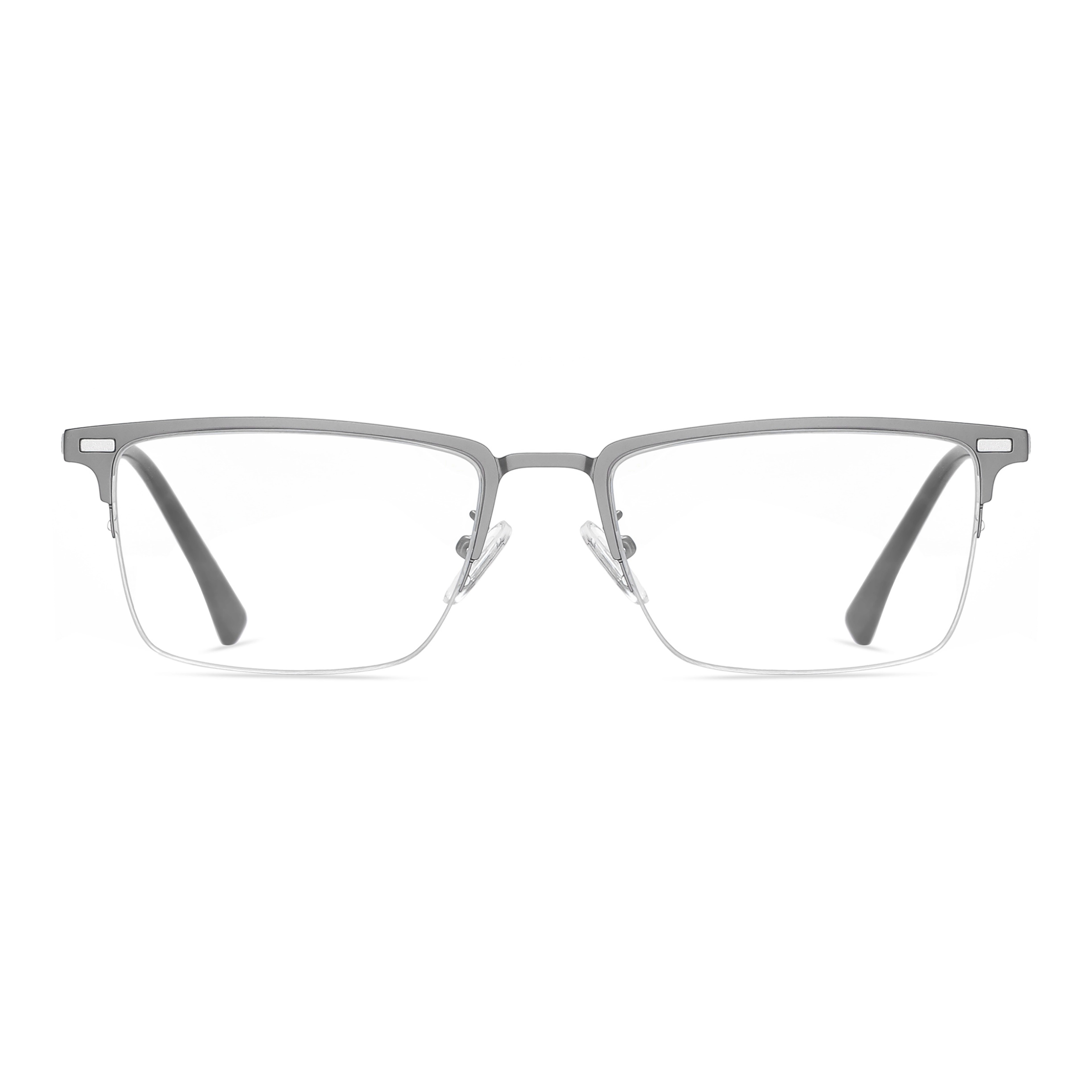 Ace-Rectangle semi-rimless polarized magnetic prescription glasses include night vision lenses-ApexSpecs