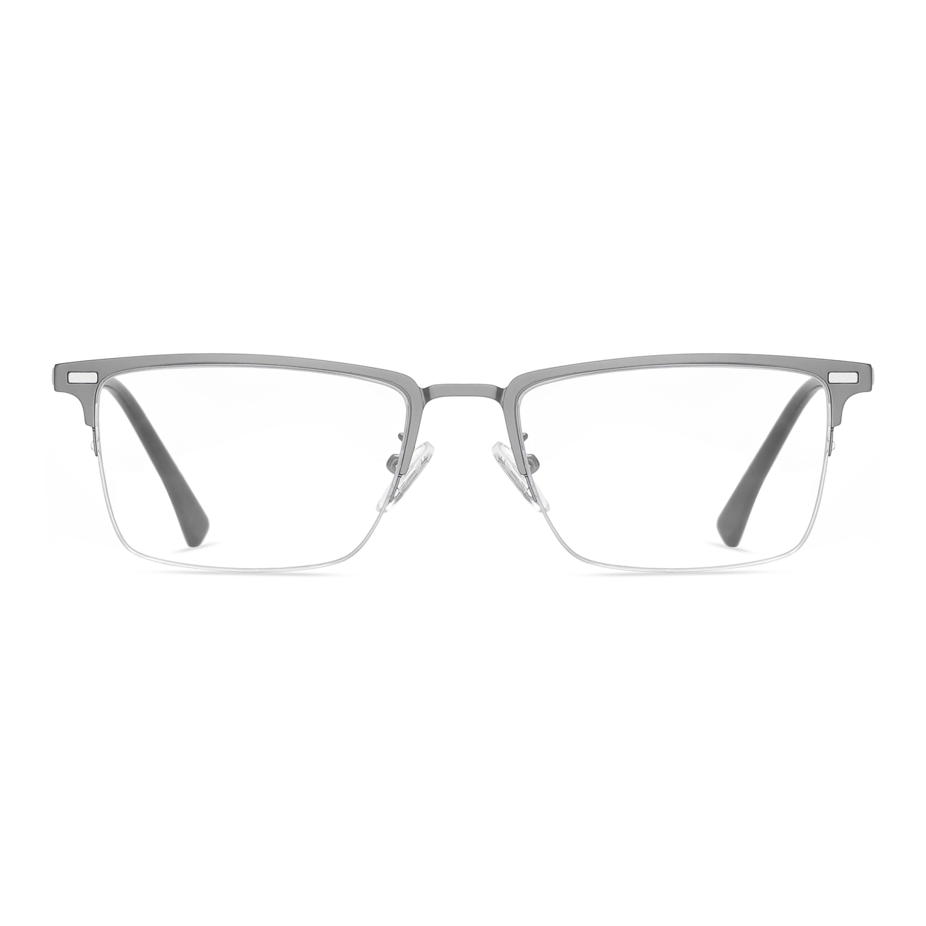 Ace-Rectangle semi-rimless polarized magnetic prescription glasses include night vision lenses-ApexSpecs