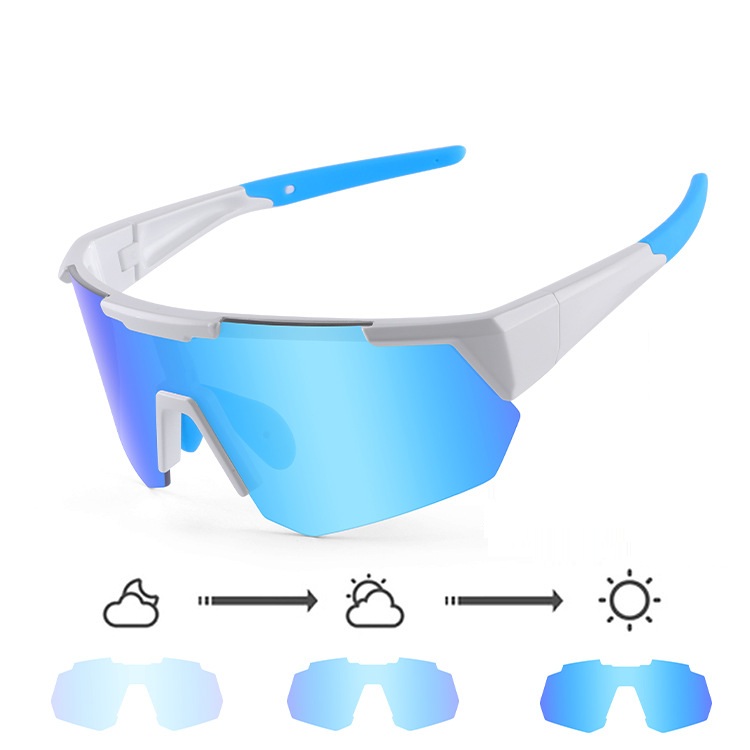 Jim-Photochromism prescription cycling goggles