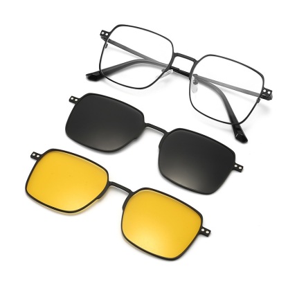 Griffith-Square fullrim polarized magnetic prescription glasses