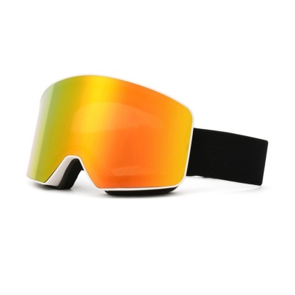 Cylindrical prescription ski goggles