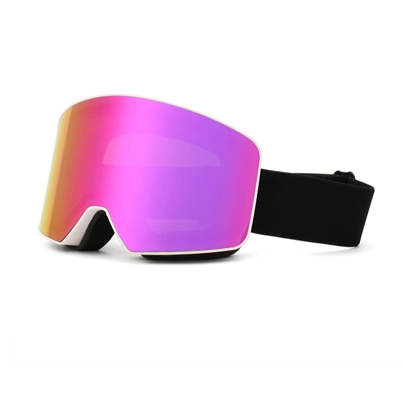 Cylindrical prescription ski goggles