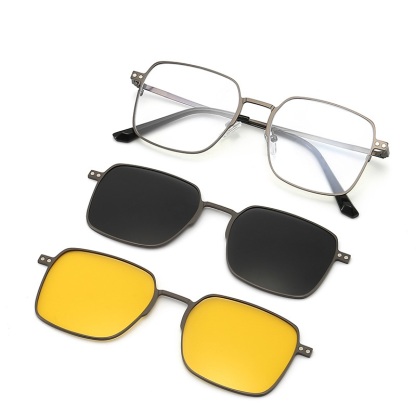Griffith-Square fullrim polarized magnetic prescription glasses