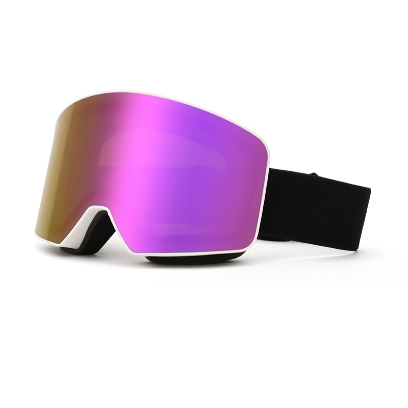 Cylindrical prescription ski goggles