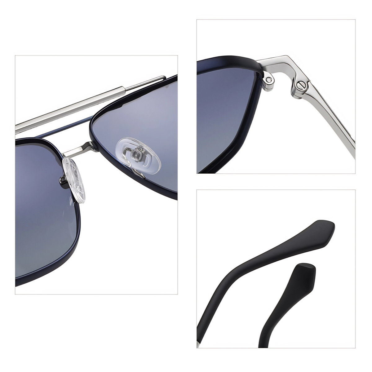 Goer-Polarized twin-beam men's sunglasses available with prescription glasses -JS8538