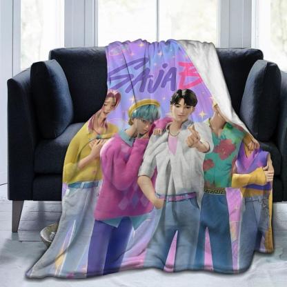 K-Pop Demon Hunter Blanket Throw Bedding Room Decor Flannel Blankets For Bed Sofa