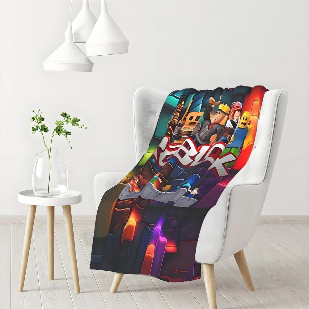 Soft Funny Throw Blanket Ro-box Blanket Cozy Lightweight Plush Portable Cover Blanket For Sofa,Warm Gift For Birthday,Christmas,Halloween,Housewarming Celebration,Multiple Sizes Available