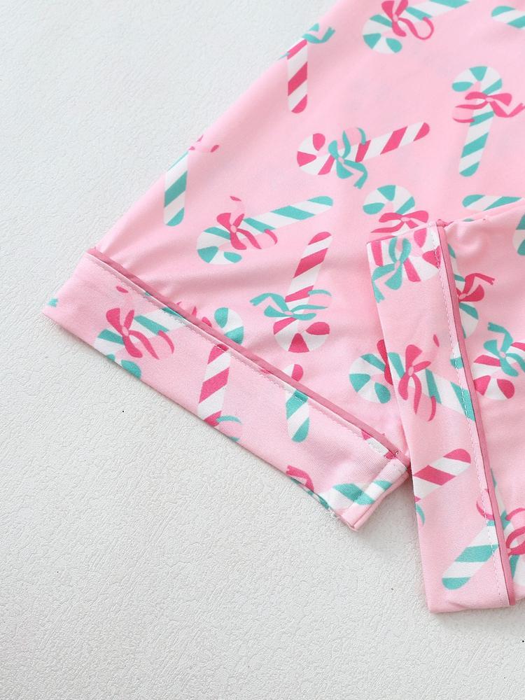 Women's Christmas Pajama Set, Elegant Long Sleeve Top & Pants, Comfortable Home Wear, Fall Winter, Gift Idea