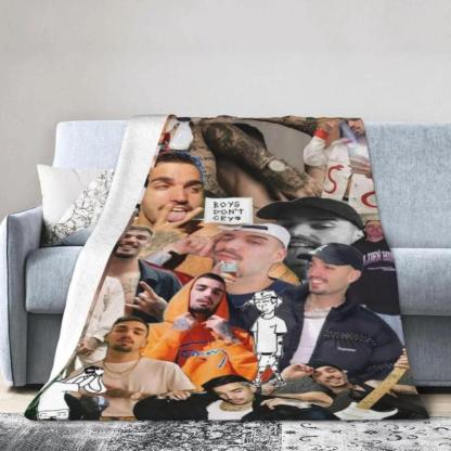 Soft Funny Throw Blanket Rauw Music Alejandro Flanne For Adults,Ultra- Warm Casual Plush Fuzzy Blankets And Throws For Sofa Suitable For Office
