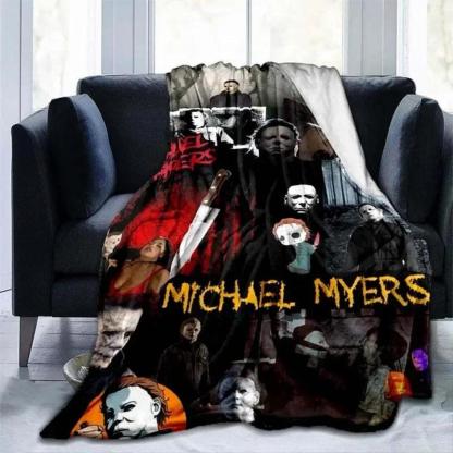 Soft Funny Throw Blanket Michael Myers Blanket Super Plush Flannel Blanket Living Room Bedroom Sofa Blankets For Beds
