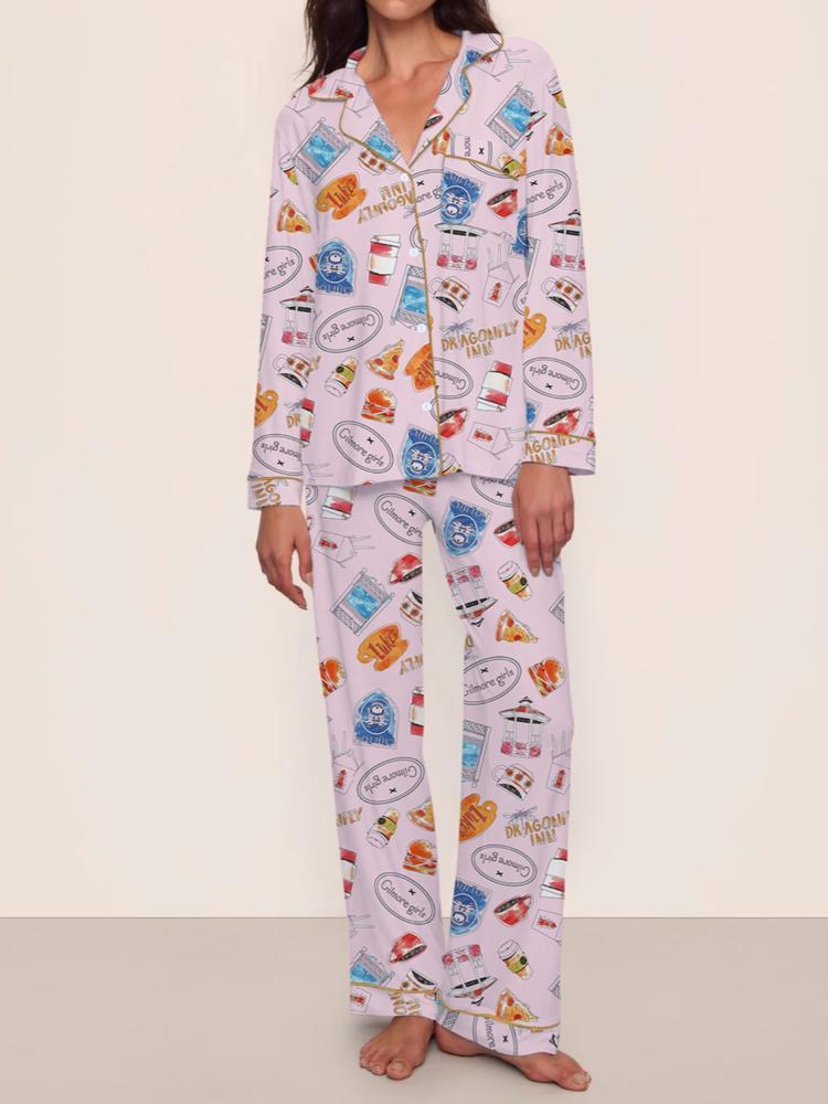 Autumn Winter Women's Pajamas Set, Gilmore Girls Comfortable Sleepwear