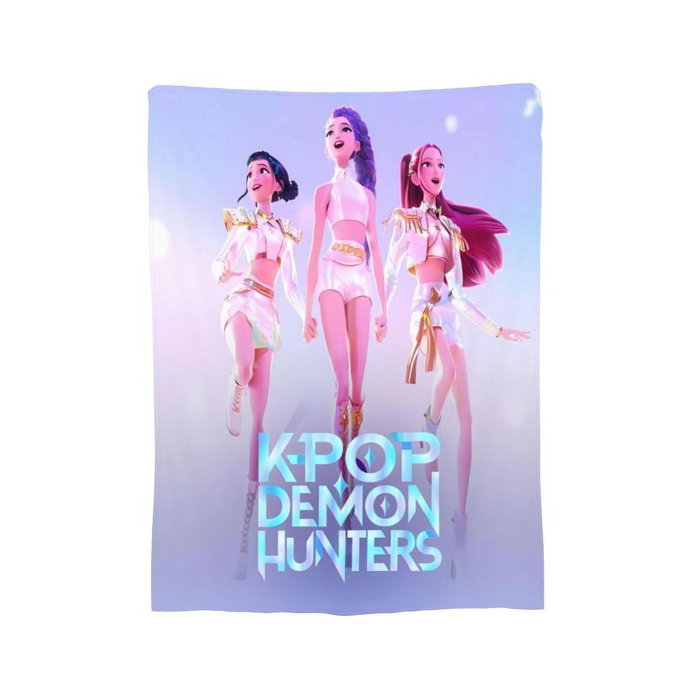 K-Pop Demon Hunter Blanket Throw Bedding Room Decor Flannel Blankets For Bed Sofa