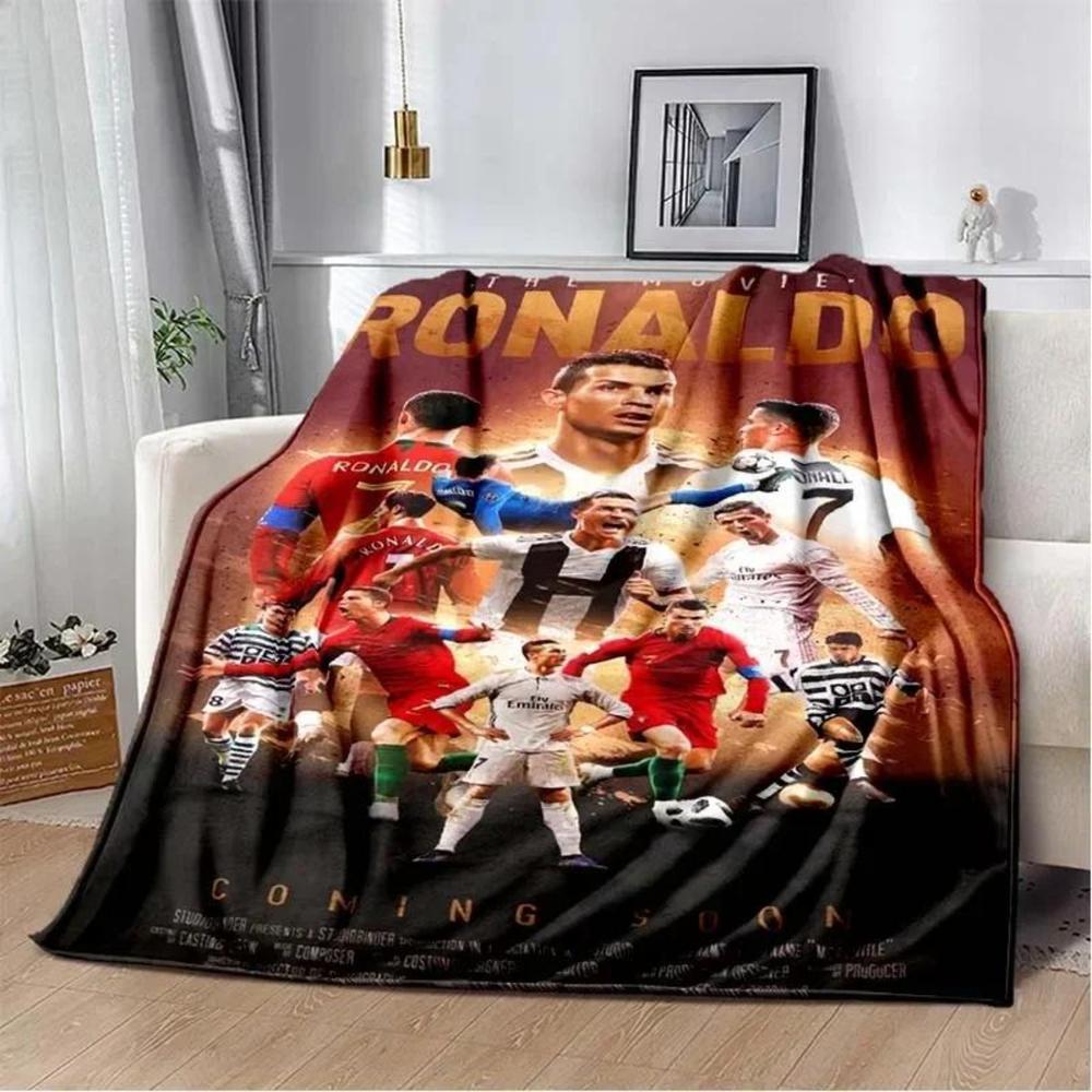 Soft Funny Throw Blanket Print Football Star Cr7 Plush Blanket,Flannel Blanket For Living Room Bedroom Bed Sofa Picnic Cover C-Ristiano Ronaldo Blankets