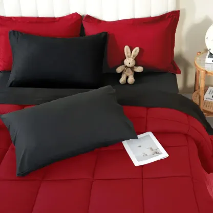 Print-Aura 7-Piece All-Season Comforter Set