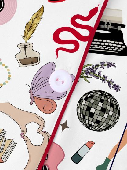 In my showgirl Women's Elegant Long Sleeve Pajama Set, Comfortable All over Print Sleepwear, Fitted Home Wear for Fall & Winter, Perfect Gift for Fans，cozy chic pajamas ,music Lovers