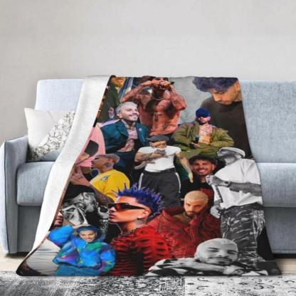 Soft Funny Throw Blanket Rauw Music Alejandro Flanne For Adults,Ultra- Warm Casual Plush Fuzzy Blankets And Throws For Sofa Suitable For Office