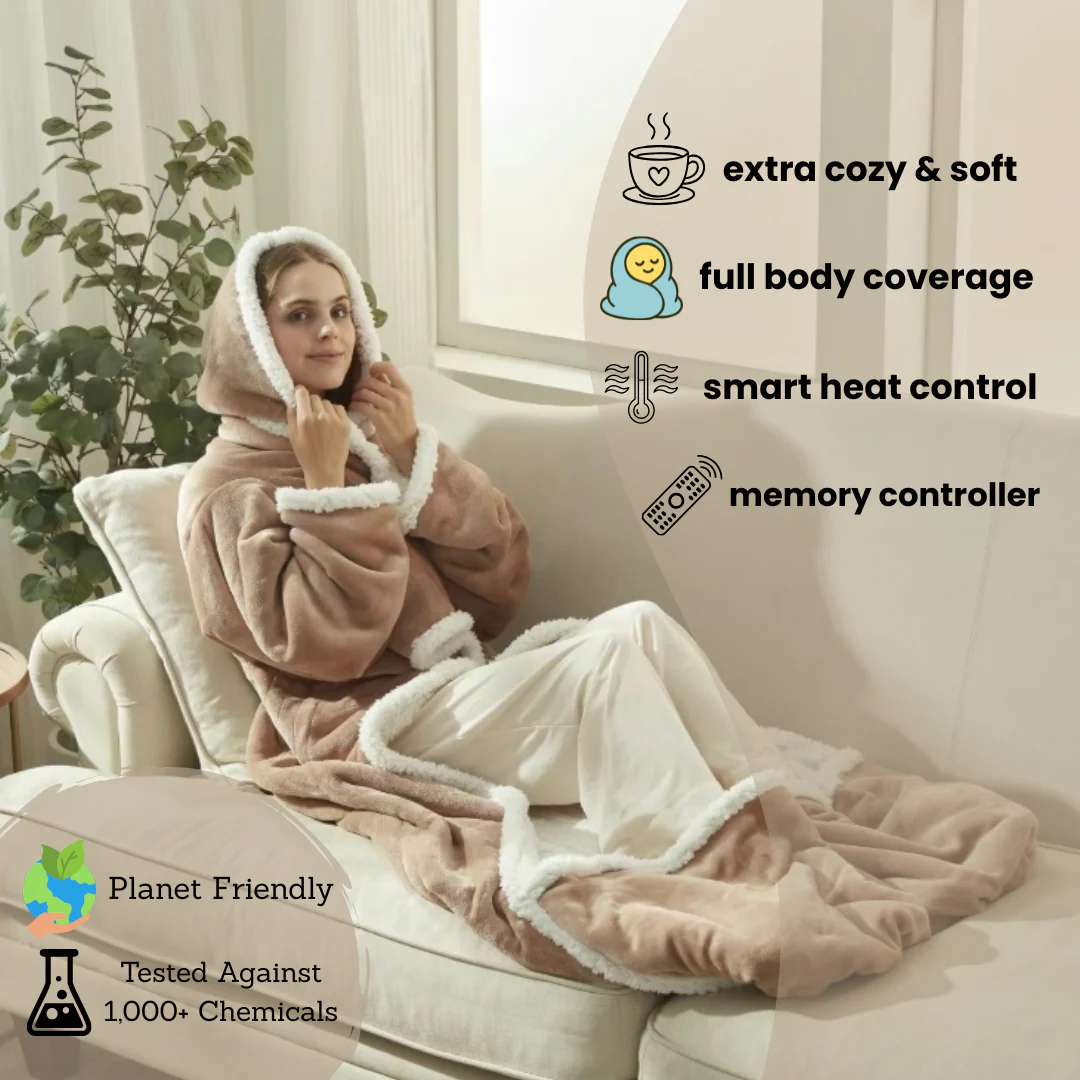 Print-aura® Electric Heated Blanket