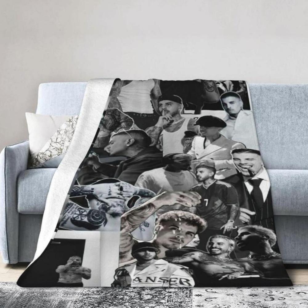 Soft Funny Throw Blanket Rauw Music Alejandro Flanne For Adults,Ultra- Warm Casual Plush Fuzzy Blankets And Throws For Sofa Suitable For Office