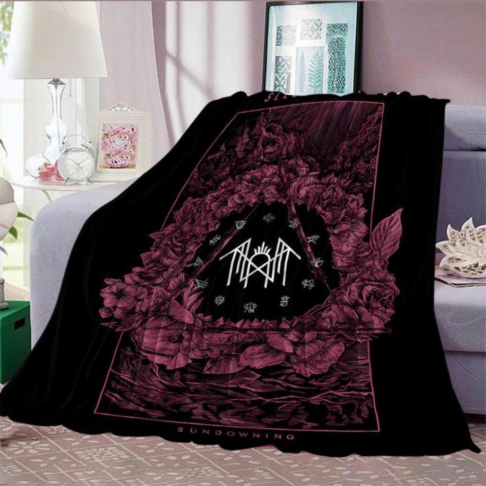 Soft Funny Throw Blanket Sleep Token Pattern Flannel Blanket,Warm,Air-Conditioned Room Warm Nap Blanket For Home & Office,Mother'S Day Gifts