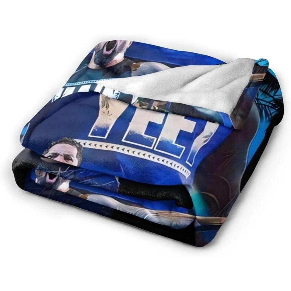 Soft Funny Throw Blanket Jey Wresting USO Flannel Novelty Blanket,Luxury Fleece For Couch Bed Sofa Sleeping,Men Lightweight Warm Plush Air Condition Blankets