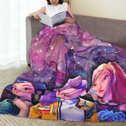 Kpop Demon Hunters Huntrix Movie Blanket Ultra Soft  Throw Blankets for Couch 50x60 Inch Multi-size Bedding Throws