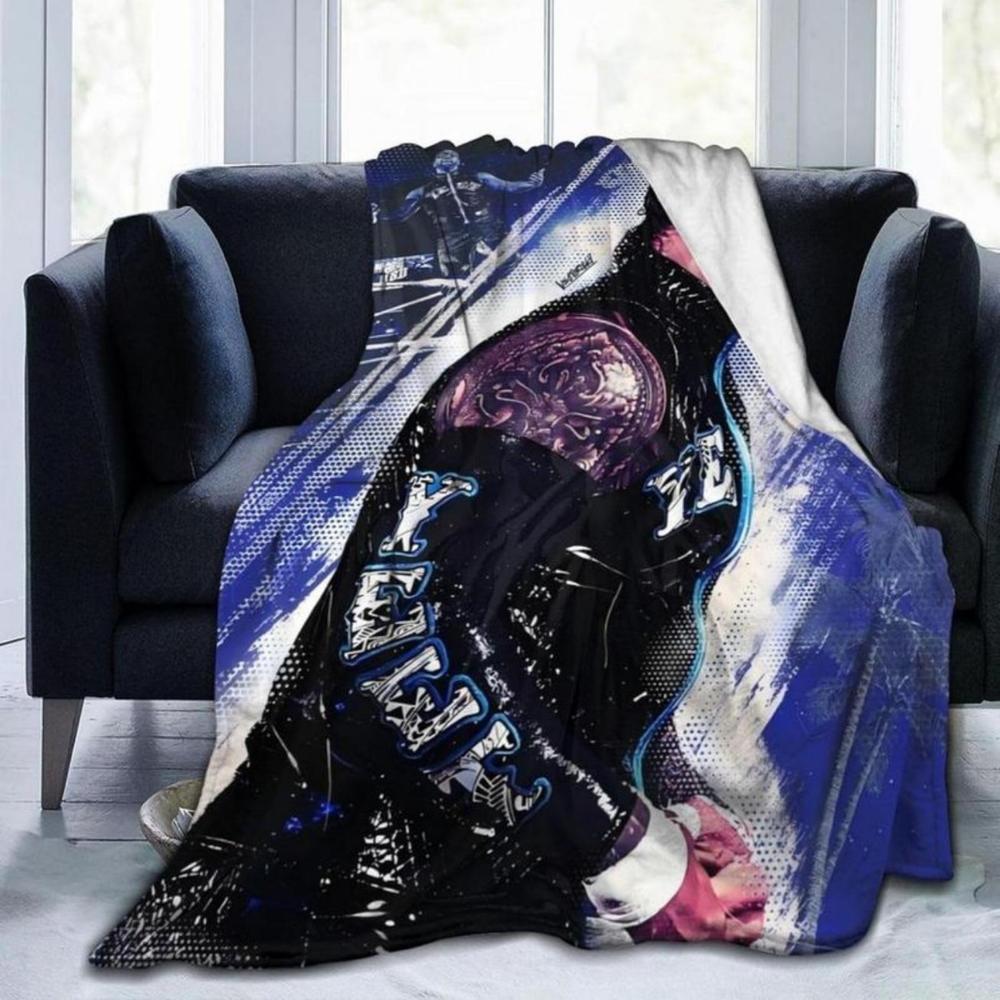 Soft Funny Throw Blanket Jey Wresting USO Flannel Novelty Blanket,Luxury Fleece For Couch Bed Sofa Sleeping,Men Lightweight Warm Plush Air Condition Blankets