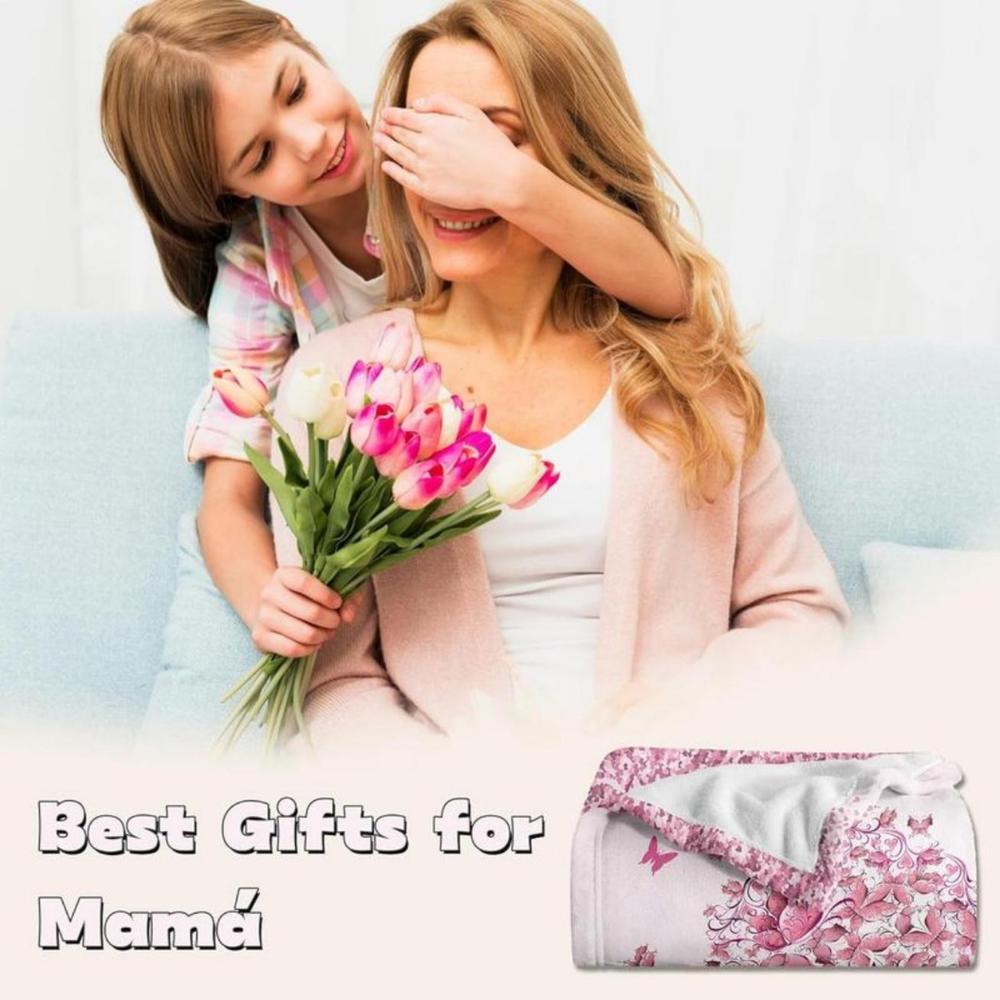Soft Funny Throw Blanket Regalos Para Mama,Mexican Mom Gifts,Regalos Para Mama En Espa帽ol,Gifts For Mom In Spanish,The Best Mom Gifts Blanket,Mom Birthday Gifts,Mama Gifts,Mom Gifts From Daughters/Son