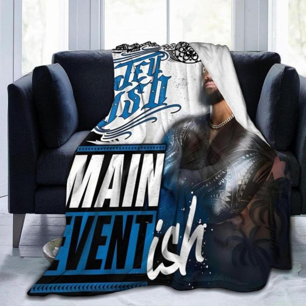 Soft Funny Throw Blanket Jey Wresting USO Flannel Novelty Blanket,Luxury Fleece For Couch Bed Sofa Sleeping,Men Lightweight Warm Plush Air Condition Blankets