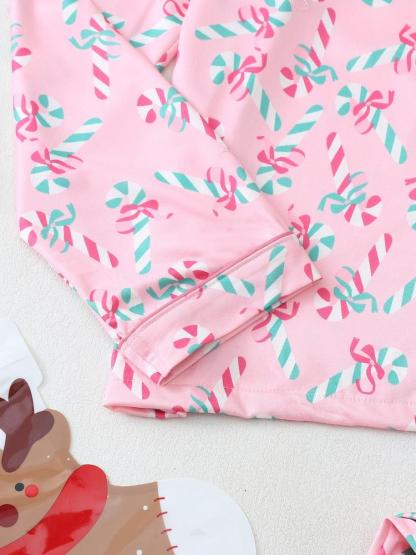 Women's Christmas Pajama Set, Elegant Long Sleeve Top & Pants, Comfortable Home Wear, Fall Winter, Gift Idea