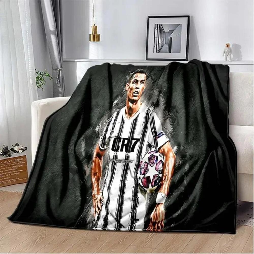 Soft Funny Throw Blanket Print Football Star Cr7 Plush Blanket,Flannel Blanket For Living Room Bedroom Bed Sofa Picnic Cover C-Ristiano Ronaldo Blankets