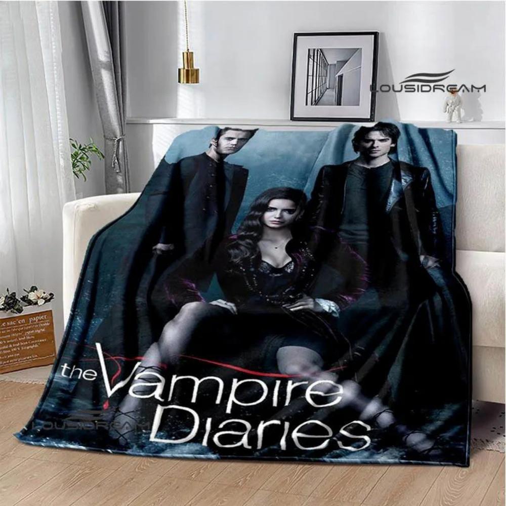 Soft Funny Throw Blanket The Vampire Diaries Damon Salvatore Printed Blanket Warm Flannel Blankets And Comfortable Blanket Bed Linings Birthday Gift