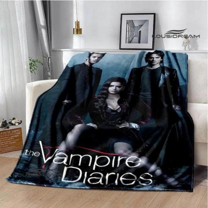 Soft Funny Throw Blanket The Vampire Diaries Damon Salvatore Printed Blanket Warm Flannel Blankets And Comfortable Blanket Bed Linings Birthday Gift