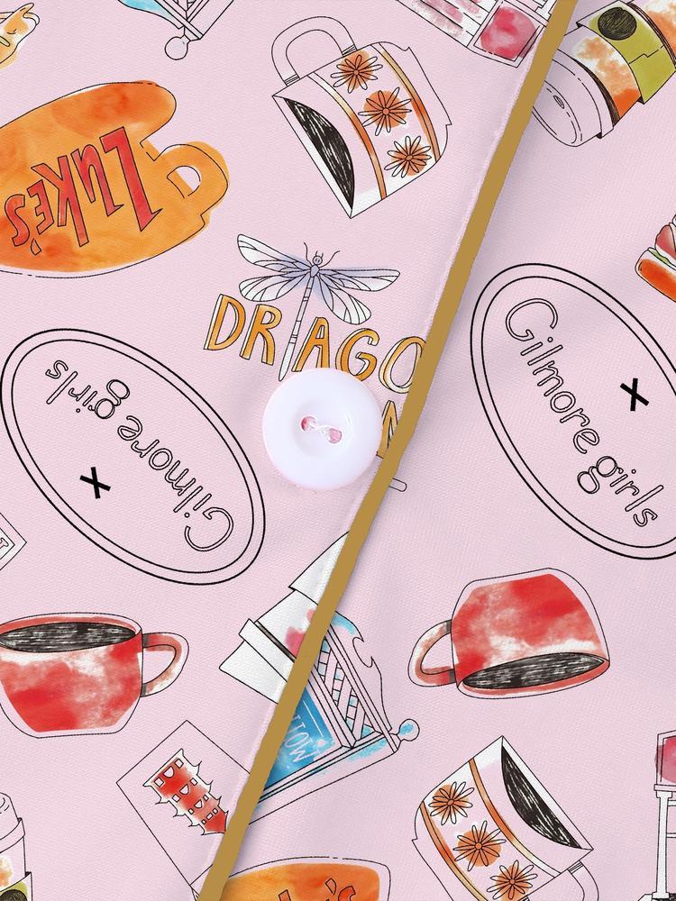 Autumn Winter Women's Pajamas Set, Gilmore Girls Comfortable Sleepwear, Cute Elegant Long Sleeve Pants Two-Piece